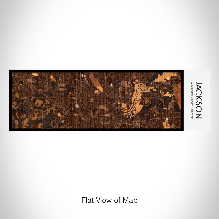 Rendered View of Jackson Mississippi Map on 10oz Stainless Steel Insulated Cup in Ember with Sliding Lid