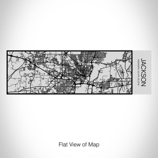 Rendered View of Jackson Mississippi Map on 10oz Stainless Steel Insulated Cup with Sipping Lid