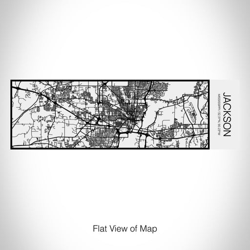Rendered View of Jackson Mississippi Map on 10oz Stainless Steel Insulated Cup in Matte White with Sliding Lid
