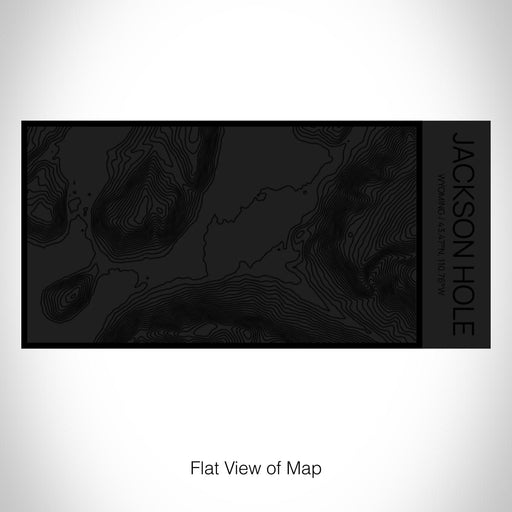 Rendered View of Jackson Hole Wyoming Map on 17oz Stainless Steel Insulated Cola Bottle in Stainless in Matte Black