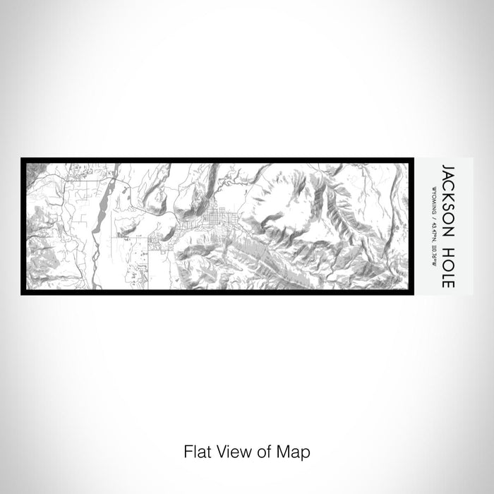 Rendered View of Jackson Hole Wyoming Map on 10oz Stainless Steel Insulated Cup in Classic with Sliding Lid