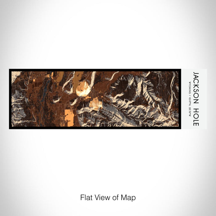 Rendered View of Jackson Hole Wyoming Map on 10oz Stainless Steel Insulated Cup in Ember with Sliding Lid