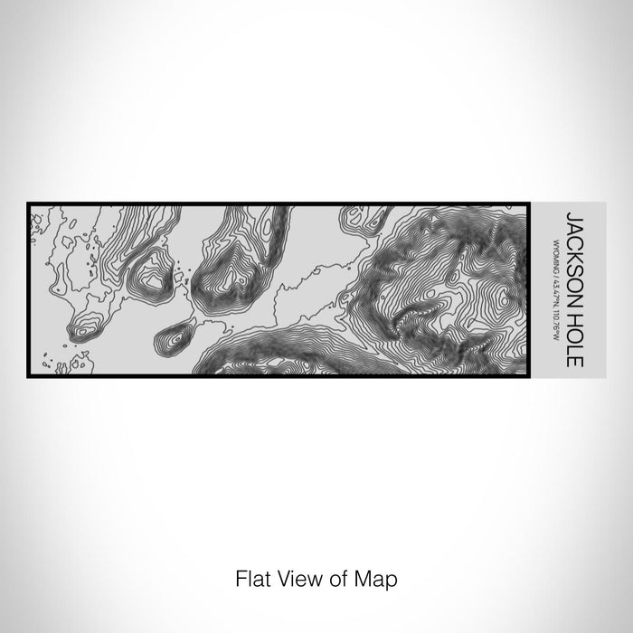Rendered View of Jackson Hole Wyoming Map on 10oz Stainless Steel Insulated Cup with Sipping Lid