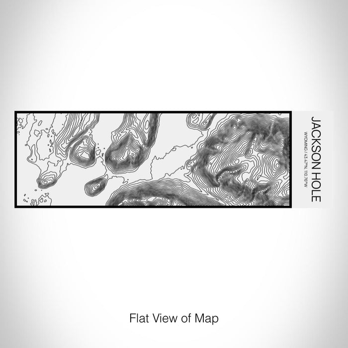 Rendered View of Jackson Hole Wyoming Map on 10oz Stainless Steel Insulated Cup in Matte White with Sliding Lid