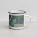 Right View Custom Jackson Lake Island Alabama Map Enamel Mug in Afternoon