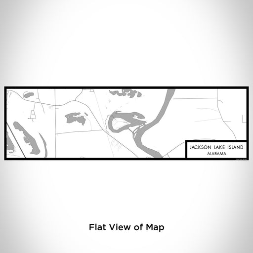 Flat View of Map Custom Jackson Lake Island Alabama Map Enamel Mug in Classic
