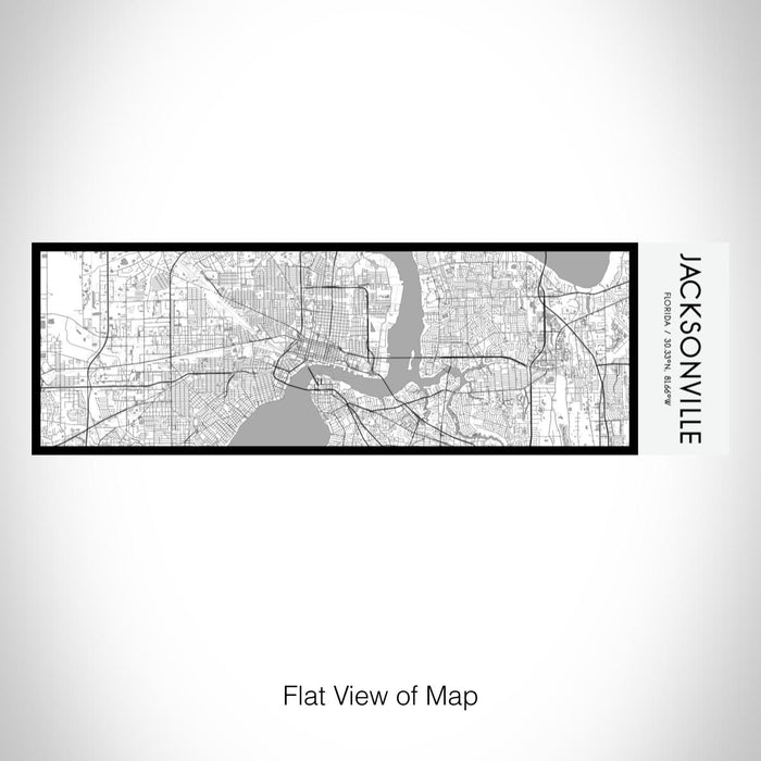 Rendered View of Jacksonville Florida Map on 10oz Stainless Steel Insulated Cup in Classic with Sliding Lid