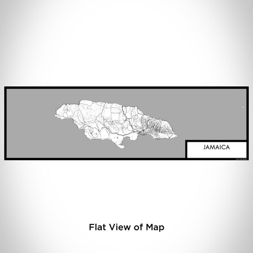 Flat View of Map Custom Jamaica  Map Enamel Mug in Classic