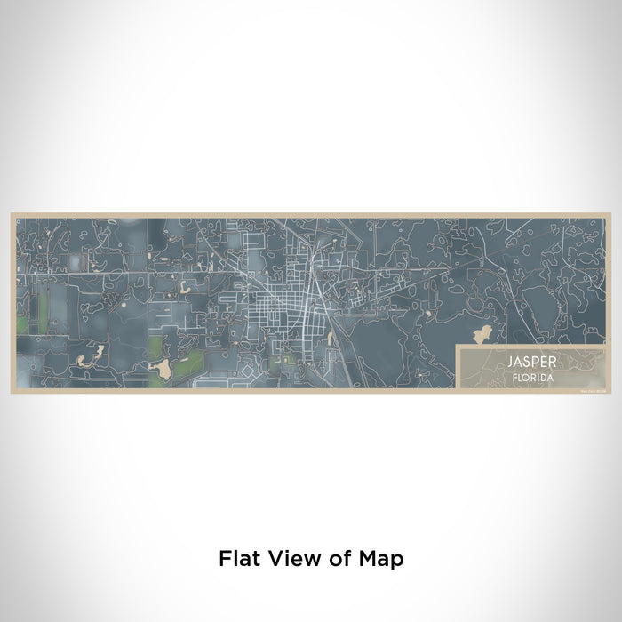 Flat View of Map Custom Jasper Florida Map Enamel Mug in Afternoon