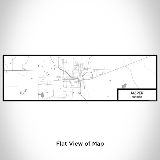 Flat View of Map Custom Jasper Florida Map Enamel Mug in Classic