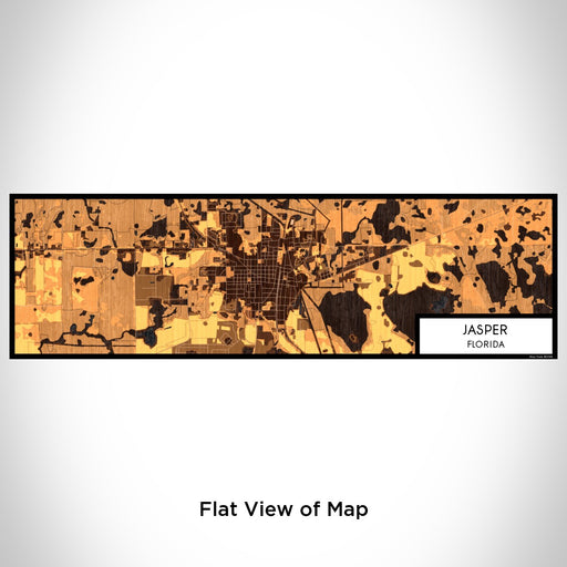 Flat View of Map Custom Jasper Florida Map Enamel Mug in Ember