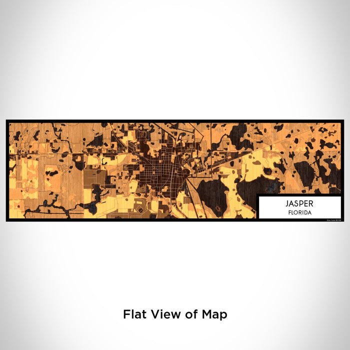 Flat View of Map Custom Jasper Florida Map Enamel Mug in Ember