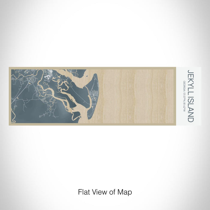 Rendered View of Jekyll Island Georgia Map on 10oz Stainless Steel Insulated Cup in Afternoon with Sliding Lid