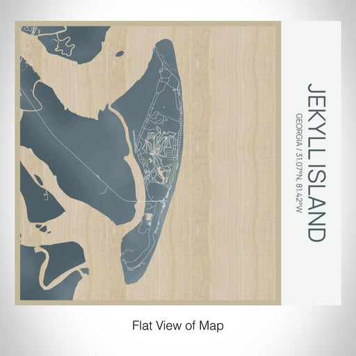 Rendered View of Jekyll Island Georgia Map on 17oz Stainless Steel Insulated Tumbler in Afternoon Map Style