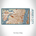 Rendered View of Jersey City New Jersey Map on 17oz Stainless Steel Insulated Bottle with printed woodblock style map