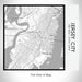Rendered View of Jersey City New Jersey Map on 17oz Stainless Steel Insulated Tumbler in Classic Map Style