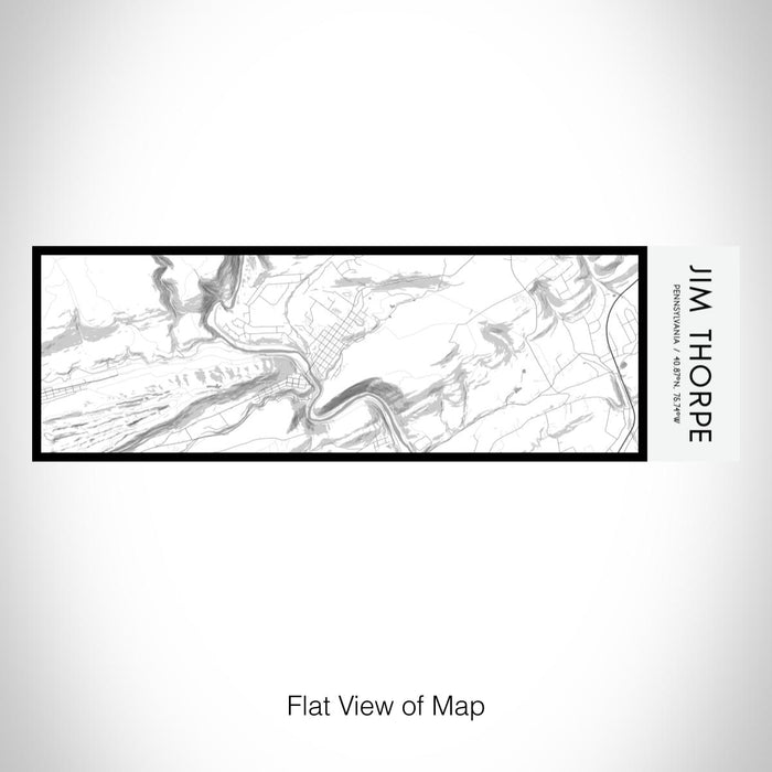 Rendered View of Jim Thorpe Pennsylvania Map on 10oz Stainless Steel Insulated Cup in Classic with Sliding Lid