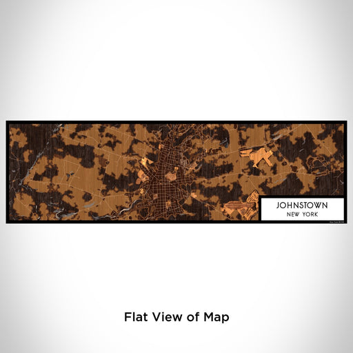 Flat View of Map Custom Johnstown New York Map Enamel Mug in Ember