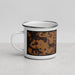 Left View Custom Johnstown New York Map Enamel Mug in Ember