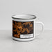 Right View Custom Johnstown New York Map Enamel Mug in Ember