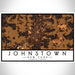 Johnstown New York Map Print Landscape Orientation in Ember Style With Shaded Background