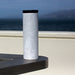 17oz Stainless Steel Insulated Tumbler in White with Custom Engraving of Map on Railing