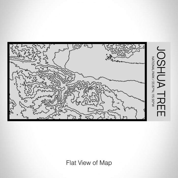 Rendered View of Joshua Tree National Park Map on 17oz Stainless Steel Insulated Cola Bottle in Stainless