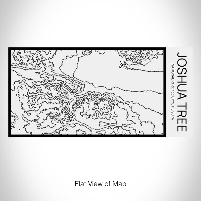 Rendered View of Joshua Tree National Park Map on 17oz Stainless Steel Insulated Cola Bottle in Stainless in Matte White