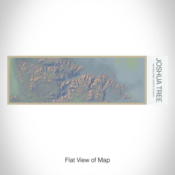 Rendered View of Joshua Tree National Park Map on 10oz Stainless Steel Insulated Cup in Afternoon with Sliding Lid