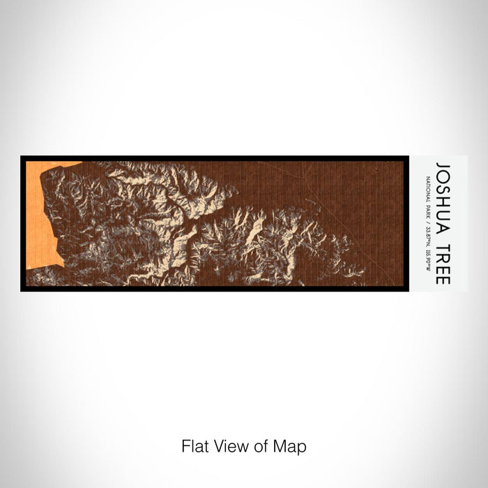 Rendered View of Joshua Tree National Park Map on 10oz Stainless Steel Insulated Cup in Ember with Sliding Lid