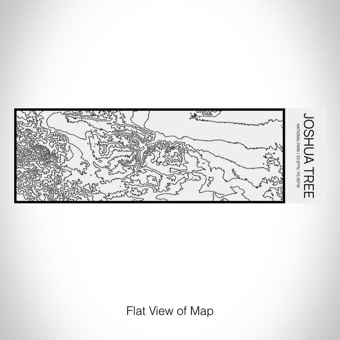 Rendered View of Joshua Tree National Park Map on 10oz Stainless Steel Insulated Cup in Matte White with Sliding Lid