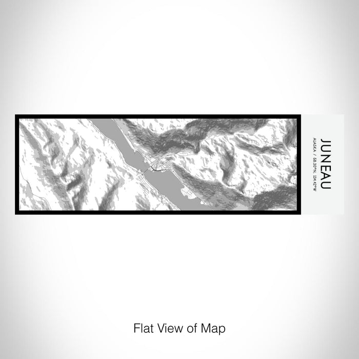 Rendered View of Juneau Alaska Map on 10oz Stainless Steel Insulated Cup in Classic with Sliding Lid