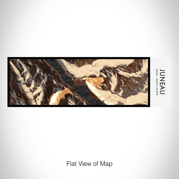 Rendered View of Juneau Alaska Map on 10oz Stainless Steel Insulated Cup in Ember with Sliding Lid