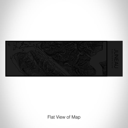 Rendered View of Juneau Alaska Map on 10oz Stainless Steel Insulated Cup in Matte Black with Sliding Lid