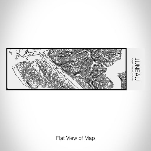 Rendered View of Juneau Alaska Map on 10oz Stainless Steel Insulated Cup in Matte White with Sliding Lid