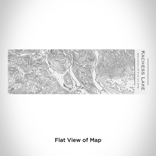 Rendered View of Kachess Lake Washington Map Engraving on 10oz Stainless Steel Insulated Cup with Sliding Lid in White