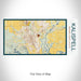 Rendered View of Kalispell Montana Map on 17oz Stainless Steel Insulated Bottle with printed woodblock style map