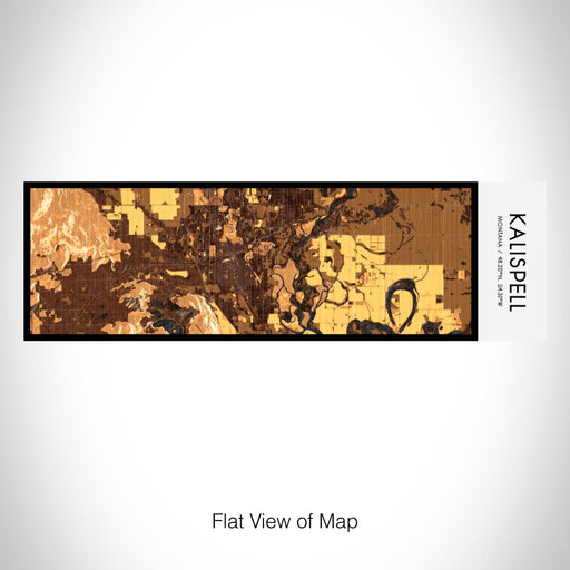 Rendered View of Kalispell Montana Map on 10oz Stainless Steel Insulated Cup in Ember with Sliding Lid