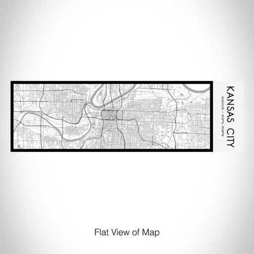 Rendered View of Kansas City Missouri Map on 10oz Stainless Steel Insulated Cup in Classic with Sliding Lid