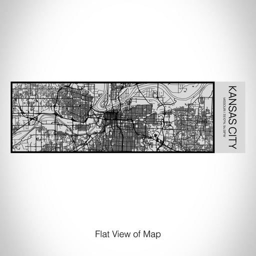 Rendered View of Kansas City Missouri Map on 10oz Stainless Steel Insulated Cup with Sipping Lid