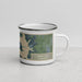 Right View Custom Kaw City Oklahoma Map Enamel Mug in Afternoon