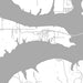 Kaw City Oklahoma Map Print in Classic Style Zoomed In Close Up Showing Details