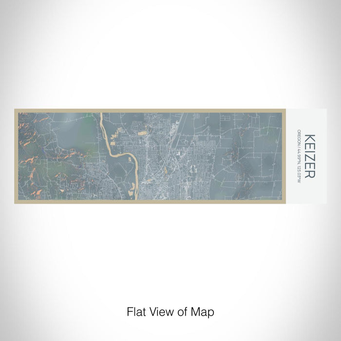 Rendered View of Keizer Oregon Map on 10oz Stainless Steel Insulated Cup in Afternoon with Sliding Lid