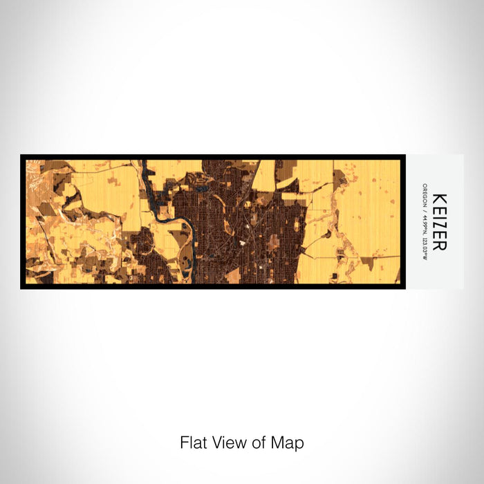 Rendered View of Keizer Oregon Map on 10oz Stainless Steel Insulated Cup in Ember with Sliding Lid