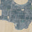 Kelleys Island Ohio Map Print in Afternoon Style Zoomed In Close Up Showing Details