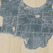 Kelleys Island Ohio Map Print in Afternoon Style Zoomed In Close Up Showing Details