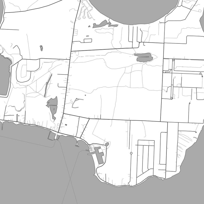 Kelleys Island Classic Map Print