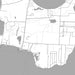 Kelleys Island Ohio Map Print in Classic Style Zoomed In Close Up Showing Details