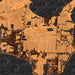 Kelleys Island Ohio Map Print in Ember Style Zoomed In Close Up Showing Details