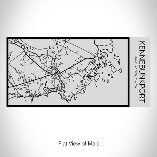 Rendered View of Kennebunkport Maine Map on 17oz Stainless Steel Insulated Cola Bottle in Stainless